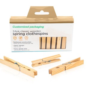 Pinces à linge en <span class=keywords><strong>bois</strong></span> de pin naturel de 7.2cm de long Mini pinces à linge en <span class=keywords><strong>bois</strong></span> avec ressort pour suspendre les vêtements et les cintres photo - Product Image 2