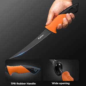 Coltello da Filettatura Professionale Pullther 9" con Fodero Magnetico e Impugnatura Antiscivolo in Gomma - Product Image 5