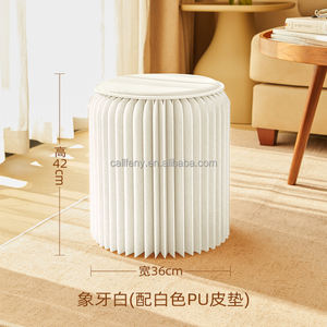 Callfeny sedia di carta flessibile 42cm sgabelli da bar di carta sedia pieghevole risparmio di spazio mobili per la casa - Product Image 2