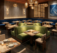Robuste, Langlebige, Moderne Restaurant-Sitzbank aus Massivholz für 10 Personen, Umweltfreundlich, Anpassbare Farbe, Herstellerpreis