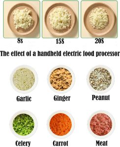 Electric Vegetable Cutter Set Handheld Wireless <b>Garlic</b> Masher Food <b>Chopper</b> Meat Grinder Machine Peel Slice Kitchen Accessories - Product Image 6