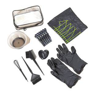 Hair Dyeing Kit With Mixer Brush Clips Cape Gloves Portable Salon Hair Coloring <b>Tools</b> Complete <b>Set</b> - Product Image 1