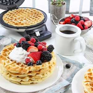 Free Logo Customization Classic Belgian <b>Waffle</b> Maker Brushed Stainless Mini Automatic Electric Pancake/Sandwich <b>Machine</b> - Product Image 3