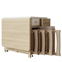 Juego de Mesa y Sillas Plegables Multifuncional y Moderno para el Hogar y Camping