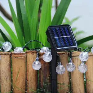 Waterdichte IP44 Solar Bubble String Licht 7M 50Leds Solar Fairy String Lights Buiten Party Led String Lights