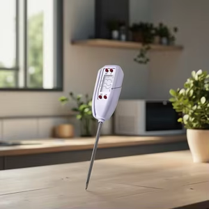 Termômetro <span class=keywords><strong>digital</strong></span> super rápido de grau comercial 2025 para cozinhar, carne, doces, velas, líquido, óleo, prova de respingos, ° C/° F Toggle - Product Image 1