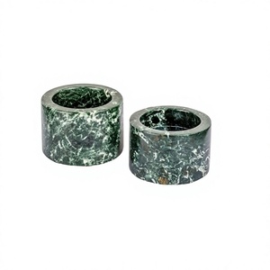Bougeoir en marbre de deux tailles différentes avec bougeoir de décoration de mariage de forme ronde de haute qualité à bas prix - Product Image 1