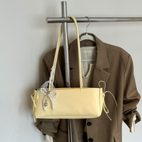 Sac à bandoulière sous le bras, style coréen, mignon, frais, tendance, avec nœud, polyvalent, sac à main