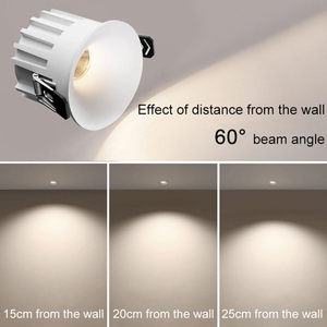 <span class=keywords><strong>Spot</strong></span> encastré de haute qualité, luxueux, rond, 55 mm, 12 W, plafond, faible éblouissement, profond, encastré, <span class=keywords><strong>spot</strong></span> LED, downlight - Product Image 3