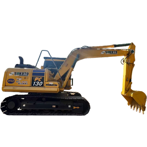 Excavatrice sur chenilles KMATSU PC130 d'occasion du Japon, 13 tonnes, matériel de construction d'occasion, excavatrice de taille moyenne KMATSU PC130 - Product Image 1