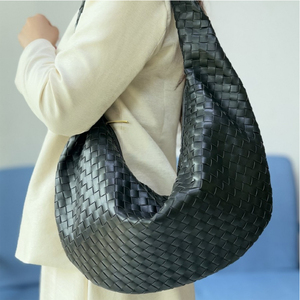 Borse e Borsette Grandi Nere da 60cm per Donna, Prezzo di Fabbrica, Borse Intrecciate Femminili - Product Image 1