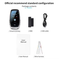 Télécommande d'origine Entrée sans clé Écran tactile Intelligent universel LCD Clé de voiture pour tous les véhicules
