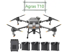 JC Agras T10 10千克肥料撒布机无人机，带扩散罐IP67防水农业无人机喷雾器
