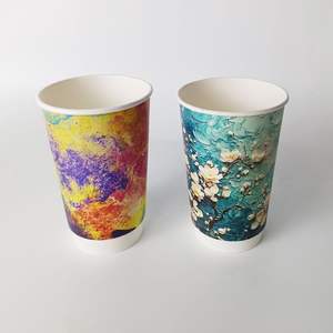 Vaso de Papel Personalizado con Logotipo para Bebidas Frías y Calientes, Vasos de Papel Seguros para Alimentos, Antiderrames, Agarre Cómodo - Product Image 5