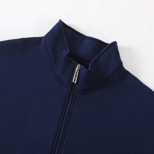 Sudadera con cremallera y capucha Unisex Streetwear bordado Logo en blanco hombres Stand Collar sudaderas con capucha sudadera de alta calidad - Product Image 2