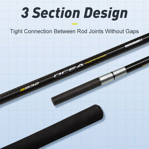 Canne à pêche Hunthouse Popping en 3 sections, spinning océanique 30T 2,5m, poids de lancer 200g, fibre de carbone, anneaux Fuji, accessoires <span class=keywords><strong>pour</strong></span> bateau - Product Image 6