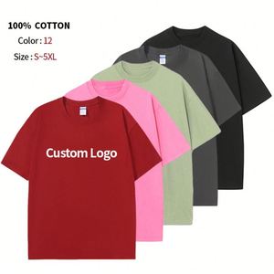 Unisex Combed 100% Cotton 230GSM <b>Weighted</b> Neck Printed <b>Blank</b> Custom T-Shirt Minimalist Essential for Coastal Lifestyle Tailored - Product Image 3