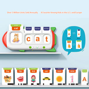 Aprendizaje temprano <span class=keywords><strong>palabras</strong></span> en inglés ortografía juguetes educativos de máquina de aprendizaje 110PCS Insertar tarjeta juguetes de aprendizaje para niños - Product Image 2