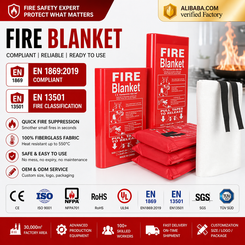 EN1869 Fire Blanket Fiberglass Fireproof Blanket