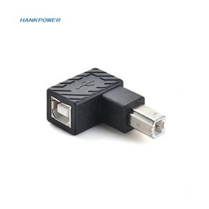 עד למטה שמאל ימין בזווית <span class=keywords><strong>90</strong></span> תואר <span class=keywords><strong>USB</strong></span> <span class=keywords><strong>B</strong></span> זכר לנקבה הארכת מתאם ממיר עבור מדפסת סורק - Product Image 2