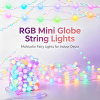 Guirlandes lumineuses RGB multicolores pour Noël, chambre à coucher, fête, chambre d'enfants, utilisation intérieure/extérieure, indice de protection IP68