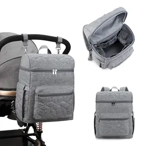 定制大容量时尚旅行妈咪莫奇拉带婴儿车带产妇婴儿尿布尿布袋妈妈背包