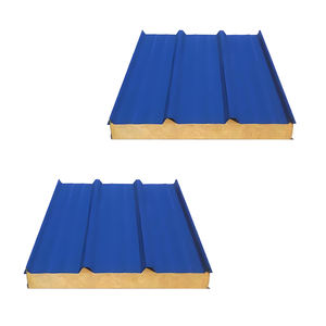 倉庫外壁屋根ワークショップ-一括注文割引亜鉛メッキ鋼サンドイッチパネルのグローバル出荷 - Product Image 1