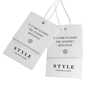 Роскошный логотип бренда на заказ, пластиковые бумажные бирки для одежды, подвесные бирки для одежды, подвесные бирки для одежды, собственный логотип