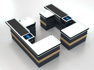 Espositore Bifacciale Resistente in Legno e Metallo per Supermercati, Ipermercati, Negozi di Alimentari, Frutta e Verdura - Product Image 5