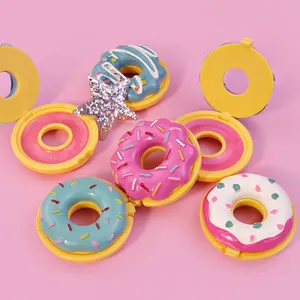 blister pack for lip balm cute donut shape kids moisturizes lip balm clear glitter chapstick