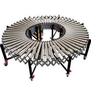 สายพานลำเลียงแบบโค้งเคลื่อนย้ายได้ สายพานลำเลียงแบบยืดหยุ่นสำหรับคลังสินค้าโลจิสติกส์ - Product Image 1