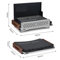 Mini grilles de barbecue portables pliantes carrées pour le jardin, la randonnée en famille, pour le camping et l'extérieur