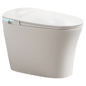 WC intelligent à commande vocale IA automatique, capteur <span class=keywords><strong>de</strong></span> pied capacitif, économie d'<span class=keywords><strong>eau</strong></span>, siège chauffant, siphon en S/P, cuvette allongée - Product Image 6
