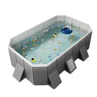 Piscine Spa Gonflable en PVC Résistant pour Extérieur, Jardin, Enfants, Tout-Petits, Bébés, Adultes et Familles