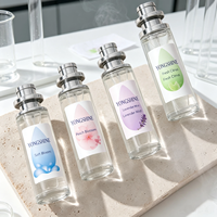 Flacon de parfum cylindrique en verre de 30 ml avec logo personnalisé, ensemble de flacons vides à pompe à col serti de 15 mm, vente en gros d'usine OEM ODM
