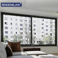 Ventana Corredera de Aluminio Insonorizada Personalizada Rogenilan, Ventanas Corredizas con Doble Vidrio Templado y Mosquitera