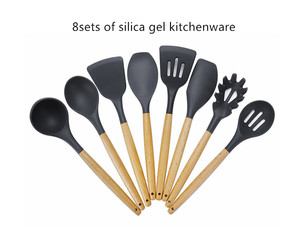 Utensilios de cocina conjunto de utensilios de cocina 11 pieza-utensilios de cocina con madera de bambú <span class=keywords><strong>asas</strong></span> para utensilios - Product Image 4