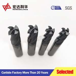 Fraise à queue en carbure monobloc pour le fraisage carré du métal - Product Image 2