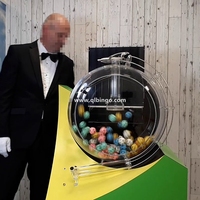 Grande machine de loterie à jet vertical, machine de loterie à billes soufflées haut de gamme pour diffusion en direct, machine de loterie de bingo