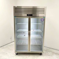 Grand congélateur en acier inoxydable à six portes équipement de réfrigération congélateur congeladores verticales congélateur commercial à 4 portes
