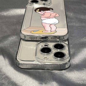 <span class=keywords><strong>Cover</strong></span> antiurto trasparente simpatica bambini e ragazze Anime pittura <span class=keywords><strong>coppia</strong></span> custodia <span class=keywords><strong>per</strong></span> telefono iPhone 15 Pro Max nuova cassa del telefono - Product Image 2