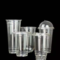 Gobelet à parfaits jetable transparent en PLA, 100 % compostable et biodégradable, avec couvercle, personnalisable avec logo VIRTUES
