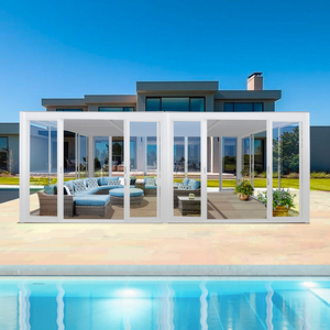 <span class=keywords><strong>Pergola</strong></span> de jardin d'<span class=keywords><strong>hiver</strong></span> de luxe avec portes coulissantes en verre, véranda en aluminium haut de gamme pour terrasse de toit haut de gamme - Product Image 2