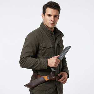 Cuchillo Vikingo Artesanal con Diseño de Cara de Cuervo - Cuchillo Nórdico Coleccionable con Hoja de Acero de Alto Carbono y Mango de Cuero, Grado Industrial para Exteriores - Product Image 2