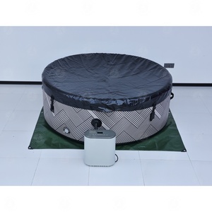 Bain à remous <span class=keywords><strong>gonflable</strong></span> portable, jacuzzi classique, <span class=keywords><strong>spa</strong></span> à bulles, baignoire pour 4 à 6 personnes, bain à remous <span class=keywords><strong>gonflable</strong></span> classique - Product Image 6