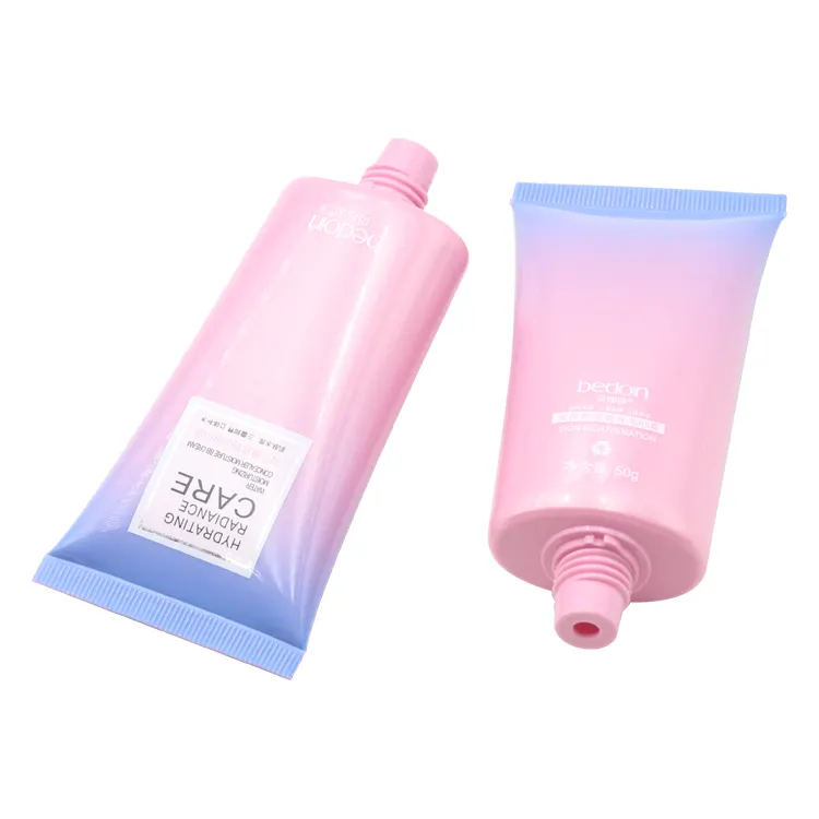 Tube cosmétique vide de 50ml, pour nettoyer la lotion corporelle, nettoyant avec couvercle à vis, boîte de lotion en satin, nouvelle collection, OEM