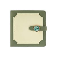 Journal fantaisie en cuir personnalisé personnalisé Sentiment en cuir Cahier de journal à bande vierge de poche portable