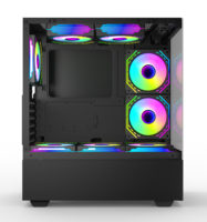 Nouveau Design ATX RGB Gaming Desktop Panoramique verre trempé Computer Case & Tower Verre trempé Pleines tours