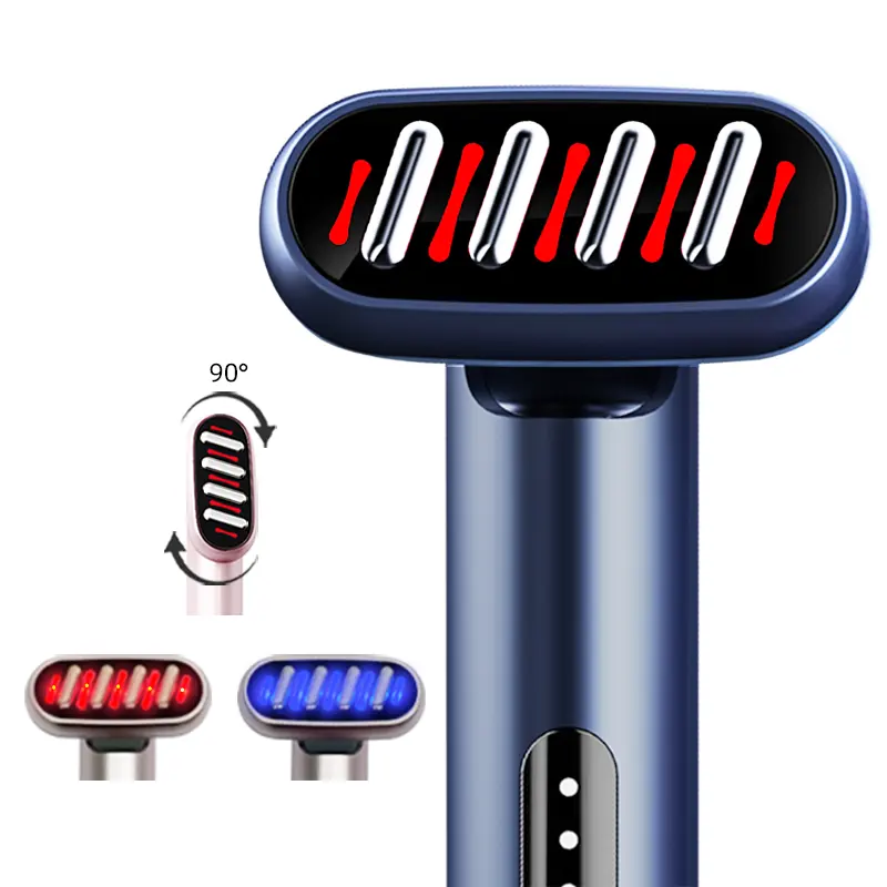 Nuovi prodotti di tendenza dispositivi portatili per la cura della pelle bacchetta di bellezza con luce rossa terapia blu terapia dispositivi per la cura della pelle