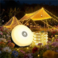 Tragbare Wiederaufladbare COB-LED Campinglaterne Magnetisches Notlicht IP65 Lange Ausdauer Outdoor Wandern Angeln